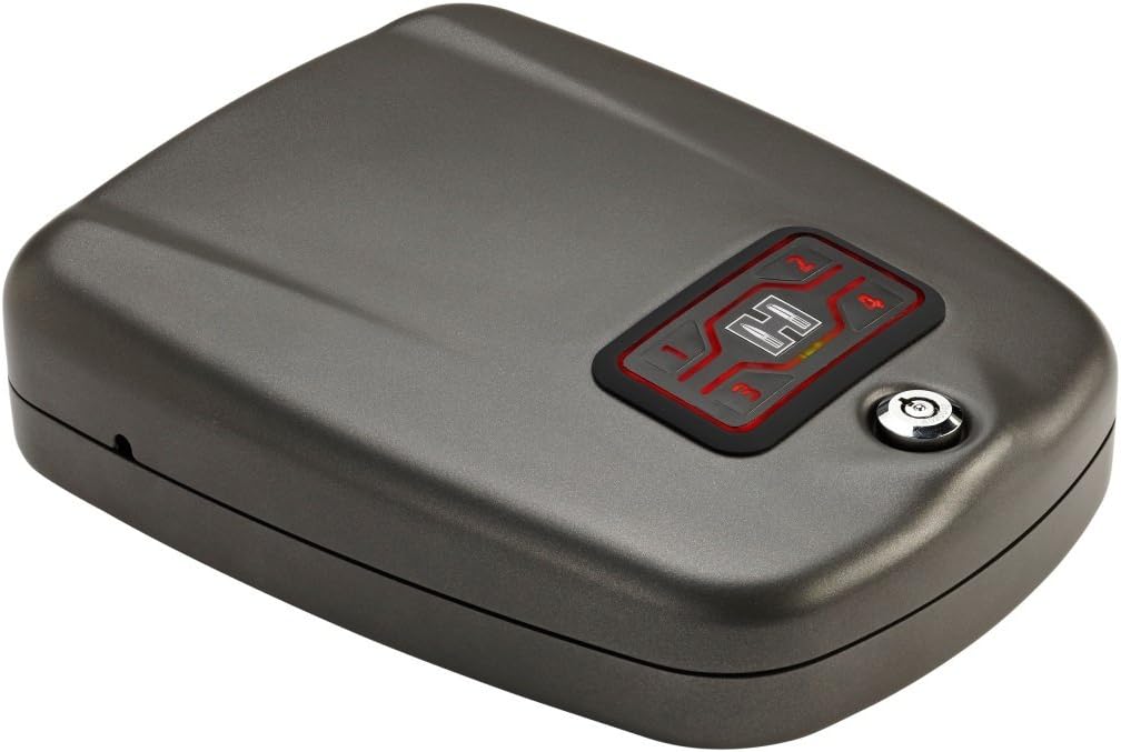 Hornady RAPiD Gun Safes with RFID Technology for Quick Access to Guns and Valuables - Heavy Duty Construction, Touch-Free Entry Handgun Safe Gun Lock Box for Home, Bedside, Nightstand, or Vehicles