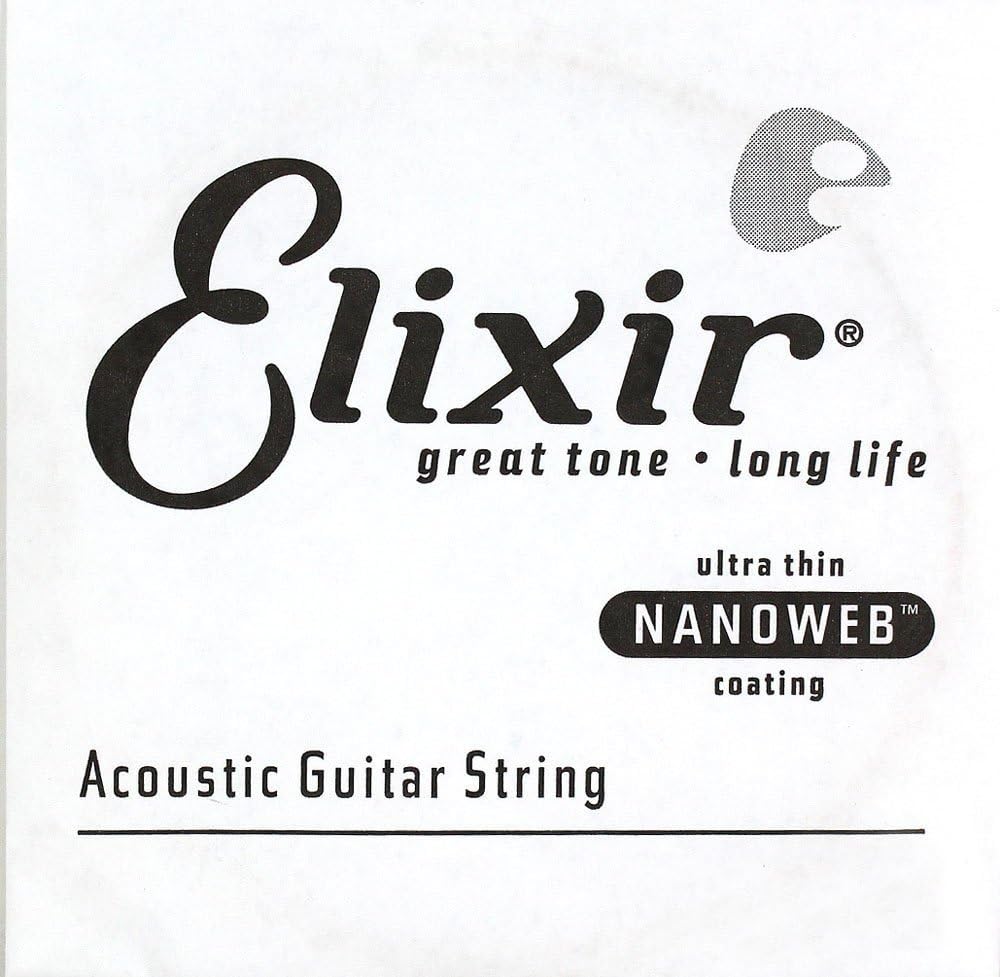Elixir Strings Acoustic Guitar String NANOWEB Coating, .053
