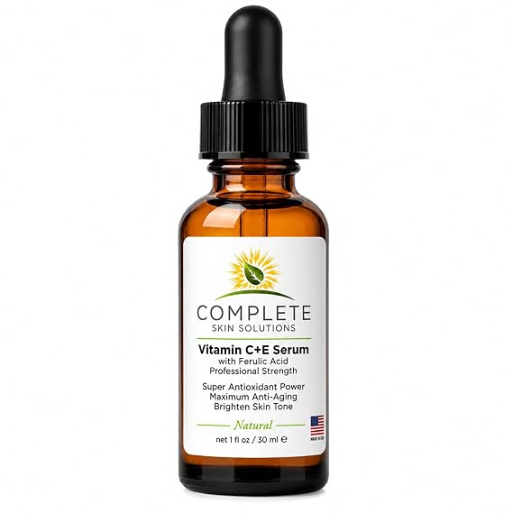 Natural Vitamin C E Serum with Ferulic Acid 1 oz