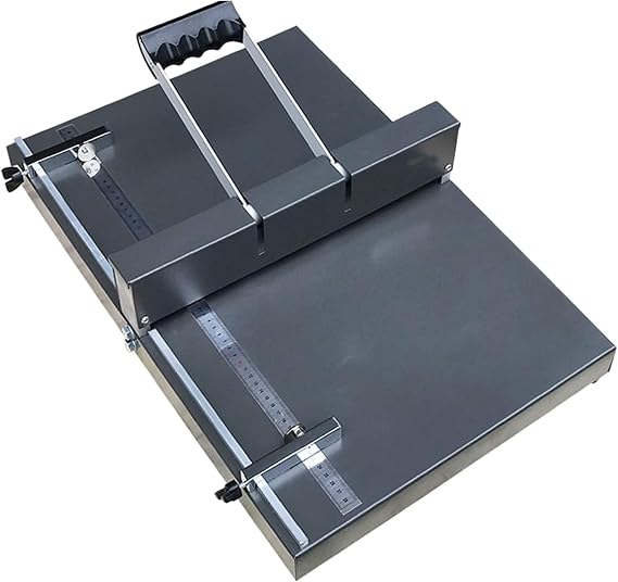 Manual Creasing Machine, 450mm Scoring Paper Creasing Machine, A3+~A3++ Paper Folding Machine, Desktop Heavy Duty Metal Paper Creaser for Paper Card Book Scoring
