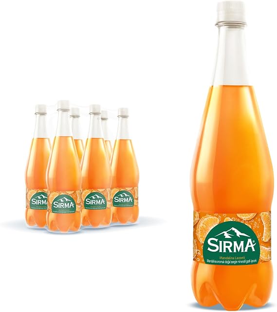 Sırma Vitamin C Tangerine Flavored Natural Mineral Water 6x1 L
