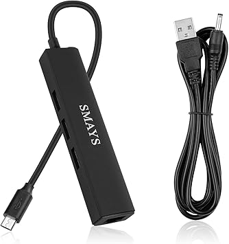 Smays Ethernet Adapter for onn Android TV 4K Streaming Device Box - Micro USB OTG Hub