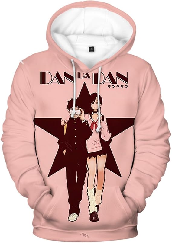 Anime DanDaDan Hoodie Jacket Sweatshirt Sweater Costume Pullover Fleece
