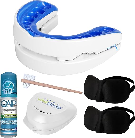 VitalSleep Snoring Mouthpiece for Men Personalized Snore Guard with Adjustable Jaw Positioning to Improve Breathing Comfortable FDA-Cleared Snoring Solution