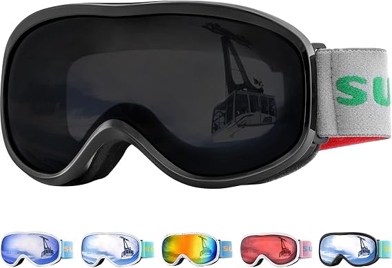 Supertrip Kids Ski Goggles Anti-Fog Snow Goggles for Age 5-15