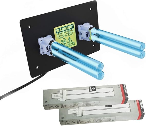 Air Purifier Whole House Uv Light in Duct for Hvac Ac (Air Conditioning) Duct Germicidal Filter + 2 replacement bulbs
