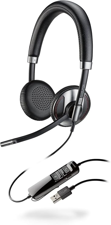 Plantronics 202580-01 Wired Headset, Silver/Black