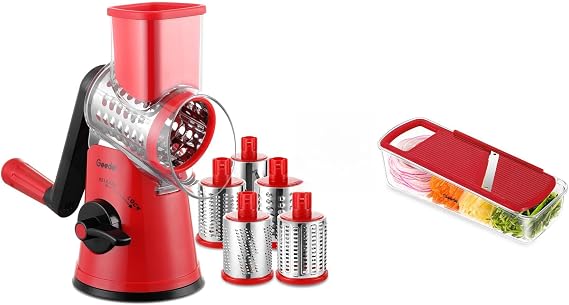 Cheese Grater and Mandoline Slicer Bundle