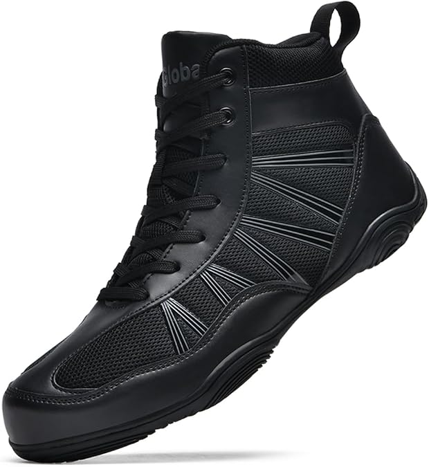 Boxing Shoes Men's High Top Ringer Shoes Non-Slip Martial Arts Shoes Breathable Professional Training Boxing Boots Unisex