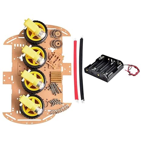 4WD Smart Robot Car Chassis Kits with Speed Encoder New
