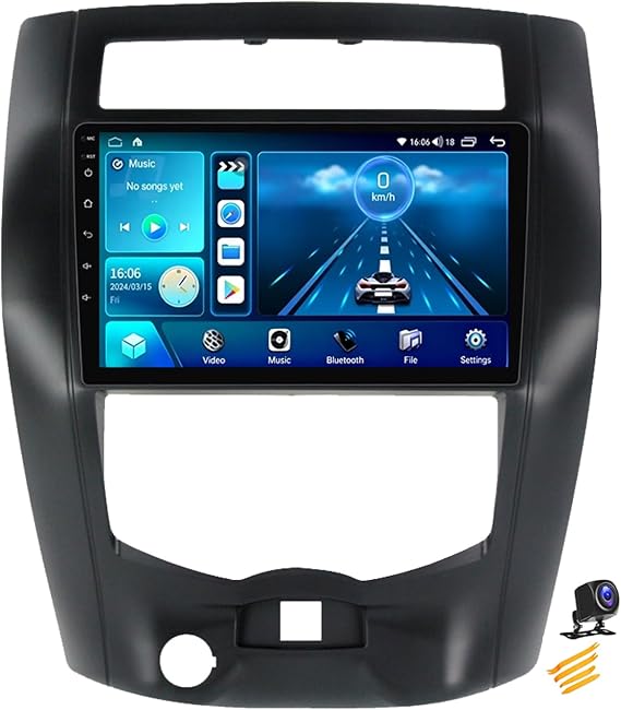 Car Stereo Double Din Android 14 Radio 9 Inch Touchscreen Compatible with Nissan Livina 2007~2016 Multimedia Player Support Navigation/Android Auto/Carplay/Steering Wheel Controls,NF1