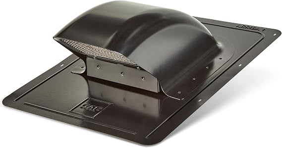 Master Flow Bath & Dryer Rooftop Appliance Vent in Black