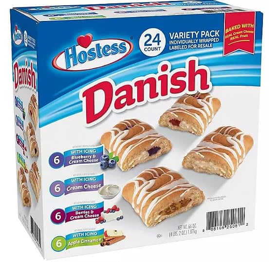 Hostess Danish Variety Pack with Icing 24 Count