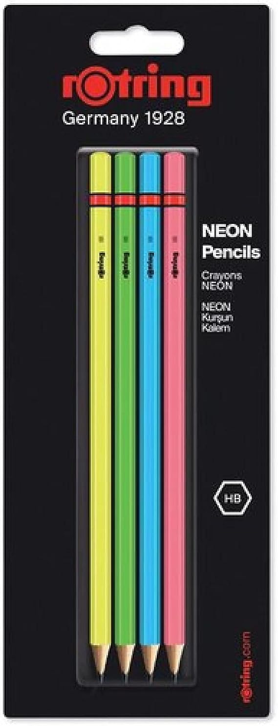 rOtring Neon Kurşun Kalem, 4'lü Paket