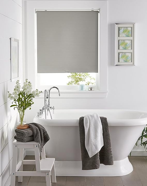 Curtainworks Addison Window Shade, 31" W x 64" L, Grey