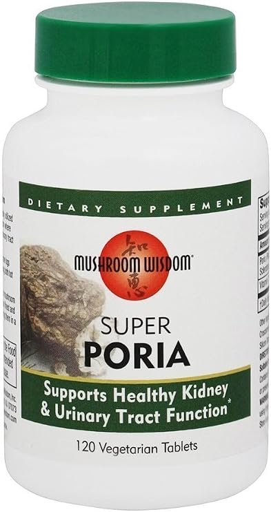 MUSHROOM WISDOM Super Poria 120 Tablets, 0.02 Pound