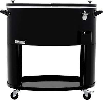 Permasteel Outdoor Patio Cooler with Wheels and Handles
