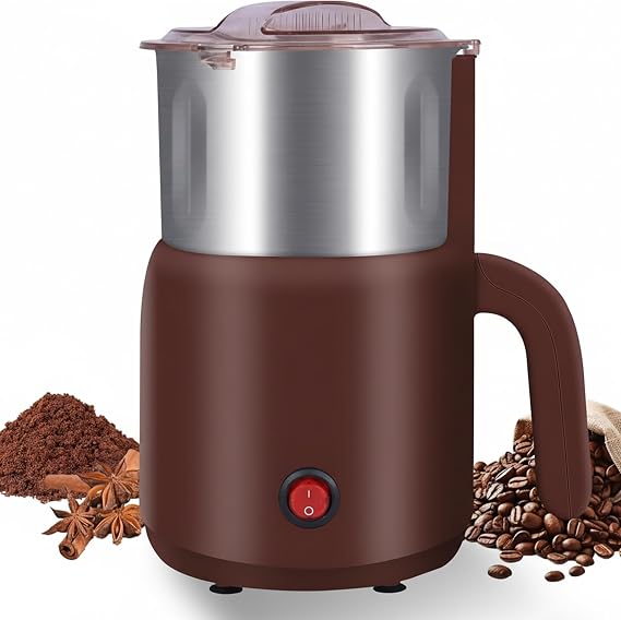Electric Spice Grinder - 800W Versatile Grain Dry Grinder for Kitchen, Safety and Overheating Dual Protection, Suitable for Grinding Spices, Coffee, Herb, Grain (Coffee)