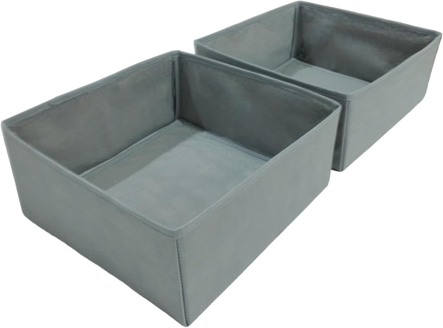 2li Gri Çekmece İçi Düzenleyici Organizer Set - Çok Amaçlı Dolap İçi Kutu Seti 28  28  13cm