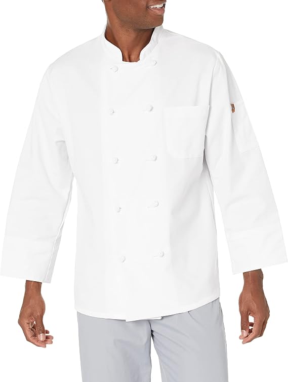 Chef Designs Men's Ten Knot Button Chef Coat