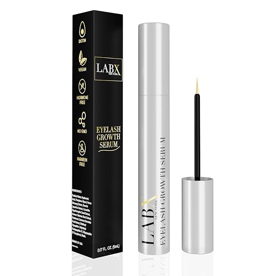 Eyelash Growth Serum - For Healthier & Stronger Lashes, Natural Lash Serum for Eyelash Growth - Safe Formula Eye Lash Serum, Lash Growing Serum, Lash Enhancing Serum - 0.17 Fl. Oz., 5 mL