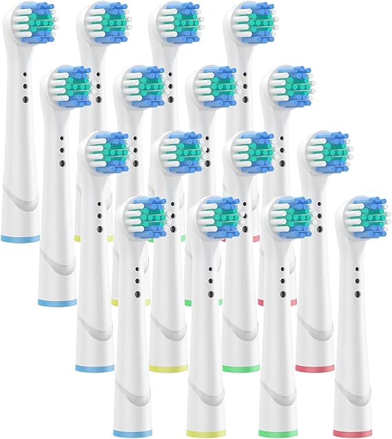 Replacement Toothbrush Heads for Oral B Electric Precision Clean Compatible with Oralb Brush Heads - 16 Pack