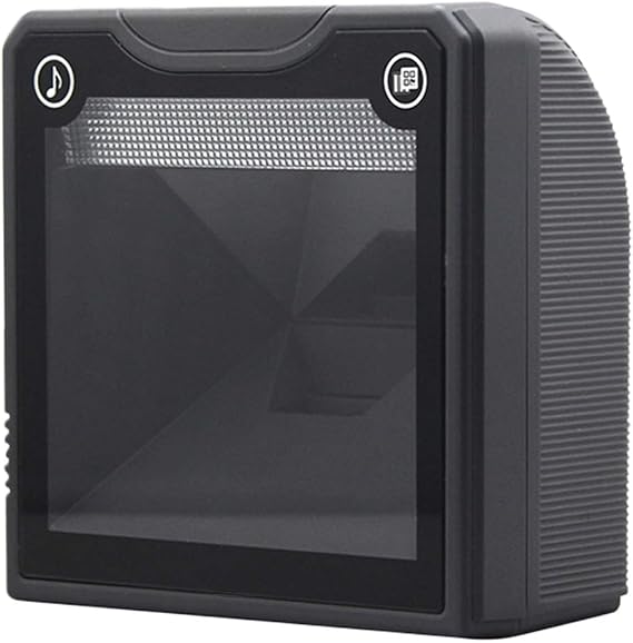 BQ-9000 Desktop Barcode Scanner,Omnidirectional QR Code Reader,Fastly Decode Speed,USB Cable Directly Use on Supermarket Windows/Android POS System