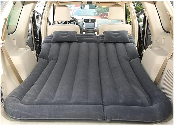Car Bed for Rolls-Royce Corniche/Silver Cloud/Silver Dawn/Silver Ghost,Travel Inflatable Mattress Car Sleeping Beds Travel Camping Multi-Purpose Bed with Air Pump,D Black