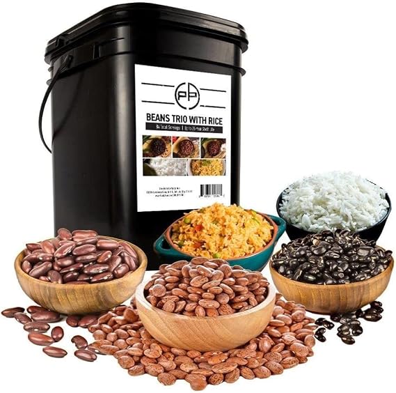Patriot Pantry Beans Trio with Rice Emergency Food Kit (100 Servings, 14 pk.) by Ready Hour