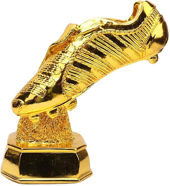 24K European Golden Football Boot Replica Trophy Champion Top Shooter Award Cup Statue Fans Souvenir Cup for School Tournament