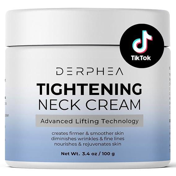 Neck Tightening Cream: Tighten and Lift Neck Cream For Tightening and Firming, Fine lines, Loose & Sagging On Face, Decollete & Other Skin Areas - 3.4 Fl Oz