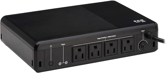 Eaton Tripp Lite BC600R 600VA Small UPS 300W Battery Backup Surge Protector
