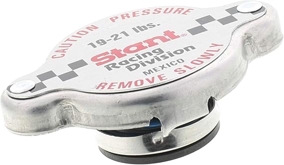 MotoRad Radiator Cap for Race Cars, Black, Universal Fit