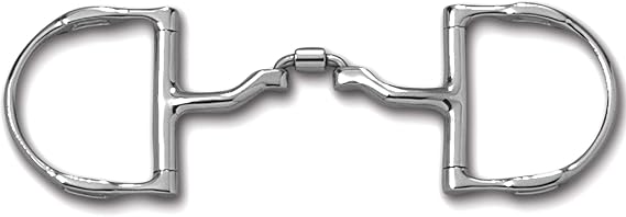 Myler Dee with Hooks with Stainless Steel Correctional Ported Barrel