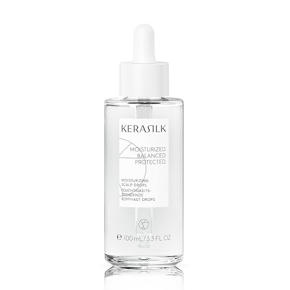 KERASILK Moisturizing Scalp Drops for Dry and Sensitive Scalps, 100ml