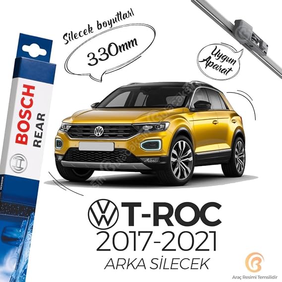 Bosch Rear Volkswagen T-Roc 2017-2021 Rear Wiper - A331H