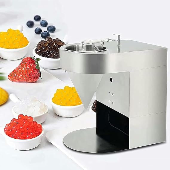 Bubble Milk Tea Ball Making Machine, 50Kg/H Tapioca Pearl Ball Taro Ball Cassava Ball Maker, Popping Boba Pearl Machine Automatic Tapioca Pearls Machine for Milk Tea Shop