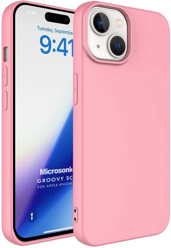 Microsonic Kılıf Apple iPhone 15 için Groovy Soft Rose Gold [iPhone 15 ile Uyumlu Kılıf - Rose Gold]