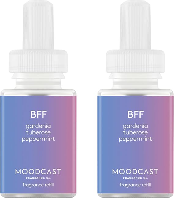 Pura & Moodcast Home Scent Refill - Smart Home Air Diffuser - Long-Lasting Premium Fragrance per Refill - Household Essential - Clean & Safe Diffuser Fragrance - 2 Pack, BFF