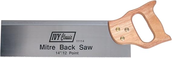 IVY Classic 11114 14" Miter Back Saw, Hardwood Handle