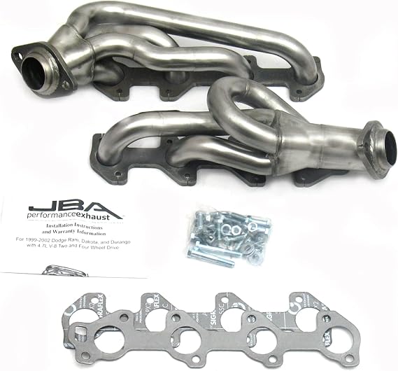 JBA 1949S 1-1/2" Shorty Stainless Steel Exhaust Header for Dodge 4.7L Dakota/Durango 00-03