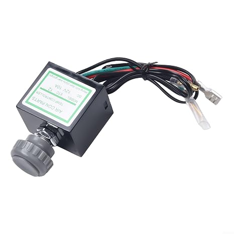 12V 10A Car Air Conditioner Thermostat Switch, Electronic Temperature Control Sensor Accessories for Car Truck Heater Control, ABS