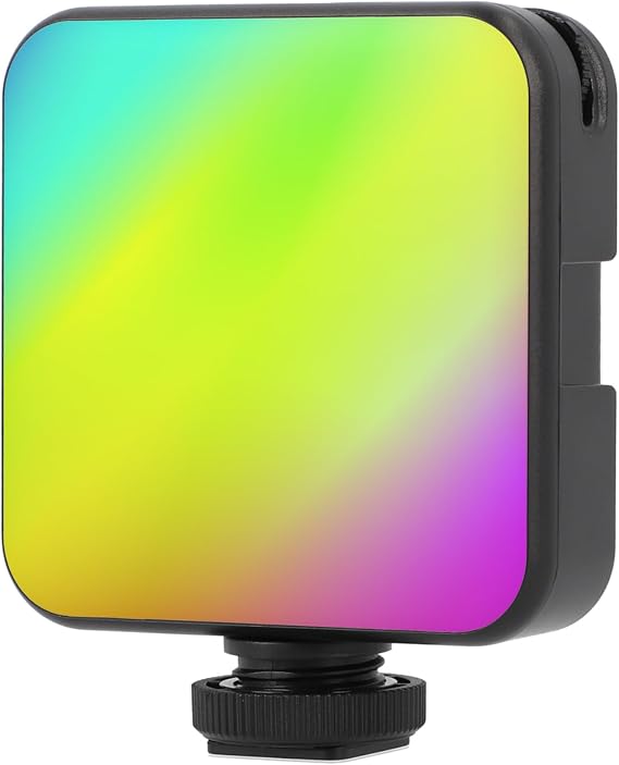 ayex Yüksek kaliteli RGB video ışığı, ayarlanabilir parlaklık, 20 yaratıcı ışık efekti, 2000 mAh pil, USB-C
