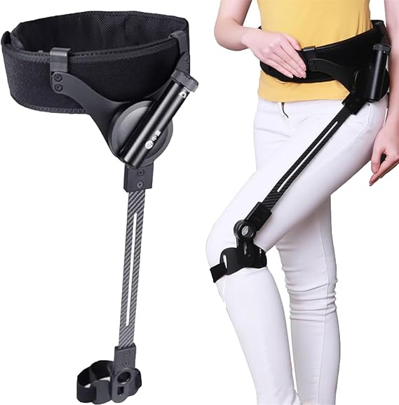 Exoskeleton Walking Aid For Elderly Adjustable Bionic Body Power Leg Rehabilitation Trainer, 3-Level Strength Assist Device For Walking Walking Assistance Devices Assists 30% Mobility Left-M