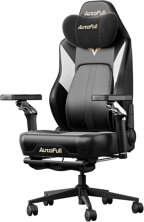 AutoFull M6 Pro Gaming Chair with Heating&Ventilation, Ergonomic Headrest