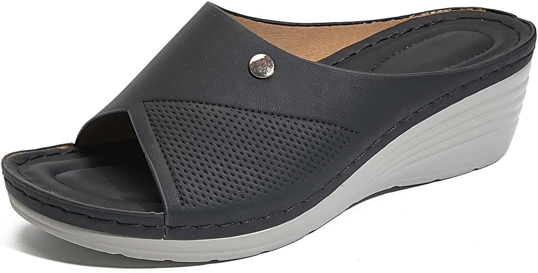 Wedge Sandals Women Summer: Comfortable Open Toe Dressy Platform Sandal Shoes Suitable for walking.