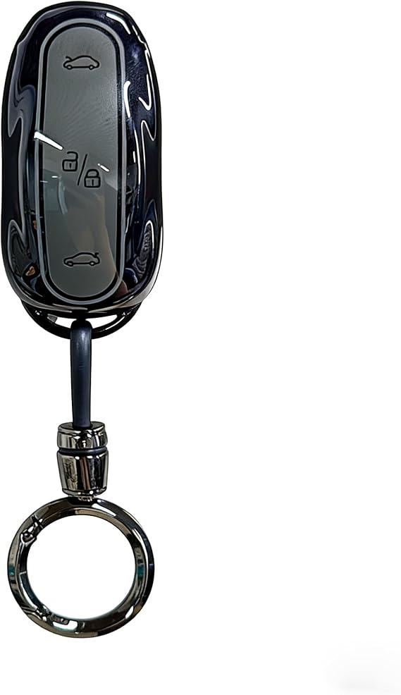 Premium Key Fob Case Compatible with Tesla Model 3 & Model S & Model Y - Fob Cover to Protect Key Buttons - Durable Fob Holder - Compact Key Fob Protector(Black, Model 3/S/Y)