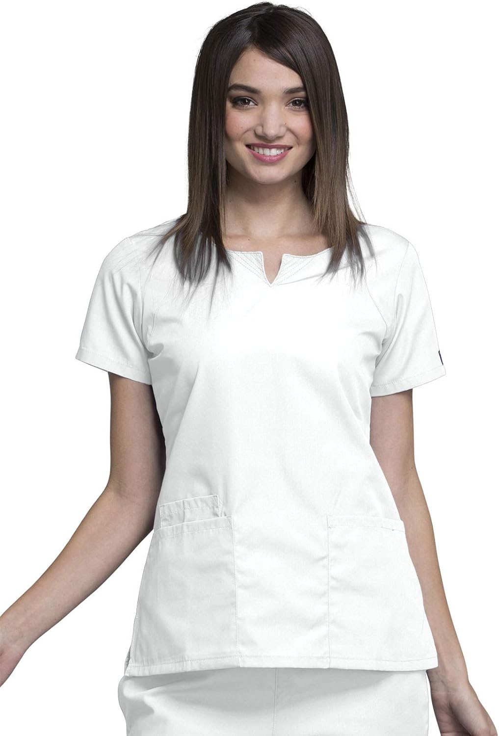 Cherokee Women Scrubs Top Workwear Originals Round Neck 4824