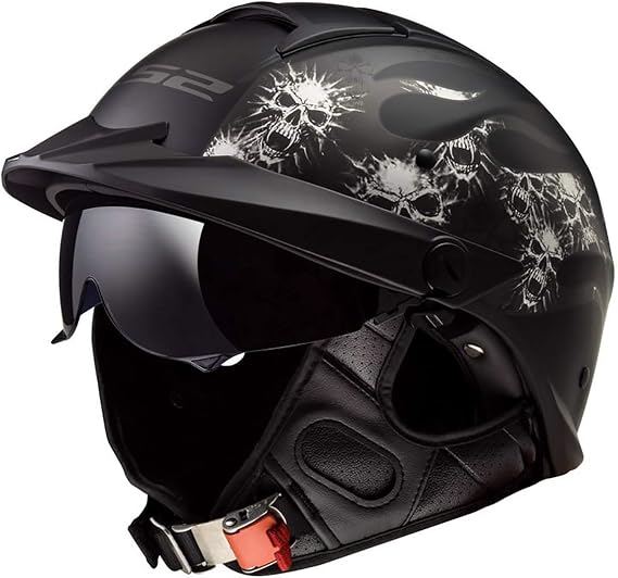 LS2 Helmets Rebellion Motorcycle Half Helmet