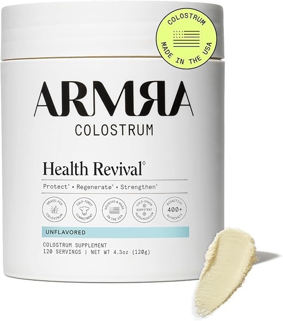 ARMRA Colostrum Powder, Unflavored, 120 Serving Jar
